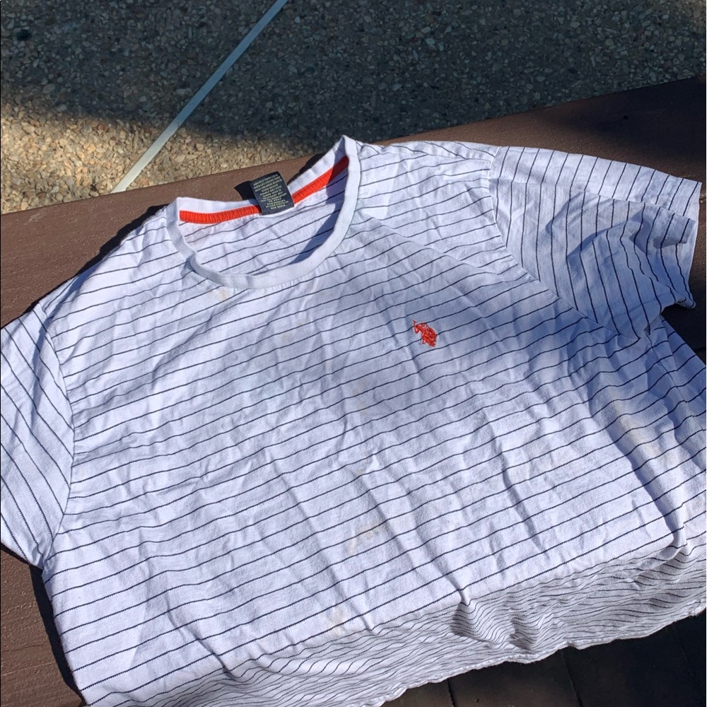 Striped polo shirt